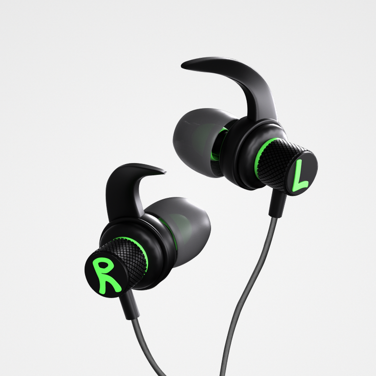 Tangle Free Earphones 3.5mm Corner Connect Ehlel SL 002